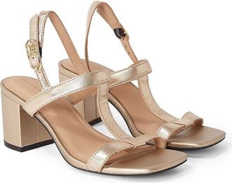Tommy Hilfiger Sandalen in leer met hak