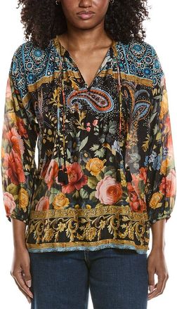Johnny Was Margot Silk Blouse