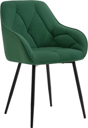 Woltu Juego 1x Sillas De Sal&oacute;n O Cocina Modernas De Terciopelo Con Patas De Metal, Verde Oscuro - Woltu