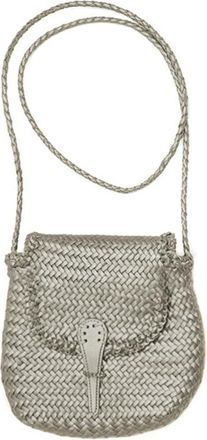 Dragon Diffusion Leren Handtas - Dames - Schoudertassen - Grijs - ONE Size - Leer - Tassen