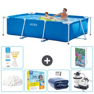 Intex Piscina Con Estructura Rectangular - 260x160x65 Cm - 7-piezas S75