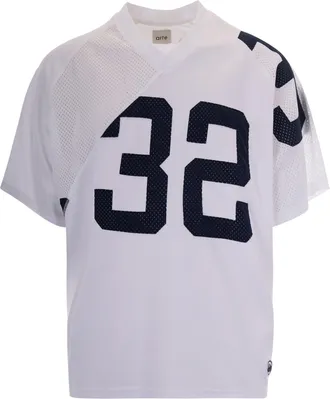 Arte Deconstructed Jersey T-Shirt with Distorted Number Design