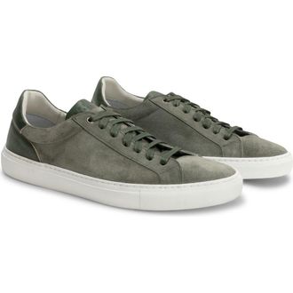 Robert Barakett Huberto Suede Low Top Sneaker in Balsam Green at Nordstrom, Size 10.5