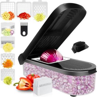 OEM Cortador Y Mandolina Multifuncional 7 En 1 Para Verduras, 27 X 11,6 X 6,8 Cm, Cortador, Tomates, Lechuga, Patatas Y Pepinos, Ayudante De Cocina