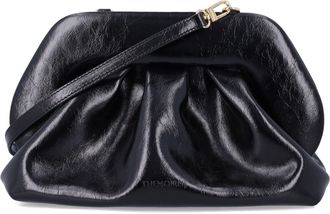Themoir&egrave; Gathered Leather Frame Clutch