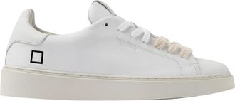 D.A.T.E. Levante Calf Sneakers - Heren - Sneakers - Wit - 46 EU - Katoen - Schoenen