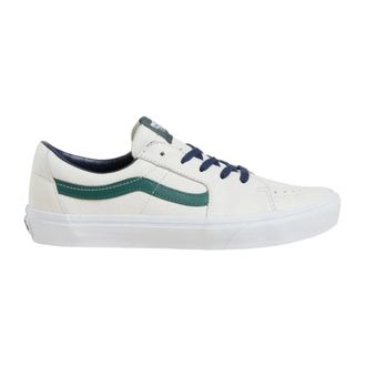 Vans Sneakers, male, White, Size: 10 US White Sporty Leather Sneakers