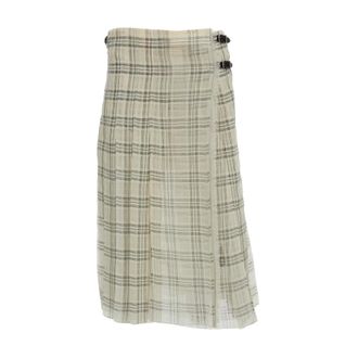 Durazzi Milano Midi Skirts, female, Multicolor, Size: XS Pleated Kilt Midi Skirt