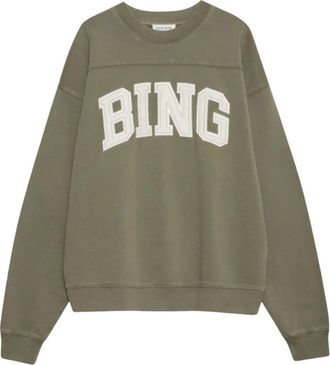 Anine Bing Sweatshirts, female, Green, M, Trenton Sweatshirt