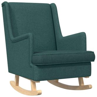 vidaXL Mecedora Verde Oscuro 62 X 80 X 85 Cm Tela Vidaxl