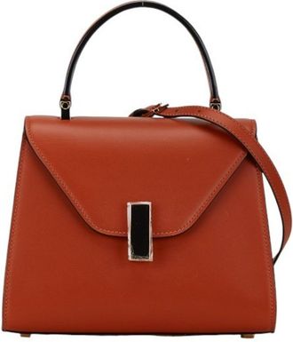 Valextra Leather Handbag Shoulder Bag (Pre-Owned)