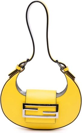Fendi Pre-owned Shoulder Bags, female, Yellow, Size: ONE SIZE Pre-owned Handle Bag