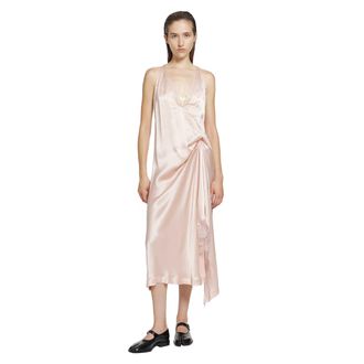 Maison Margiela Silk Slip Midi Dress