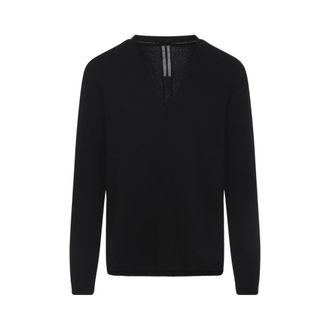 Rick Owens Black V Neck Sweater