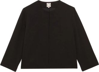 Ines De La Fressange Magoo Jas - Dames - Zomerjassen - Zwart - S - Linnen - Jassen
