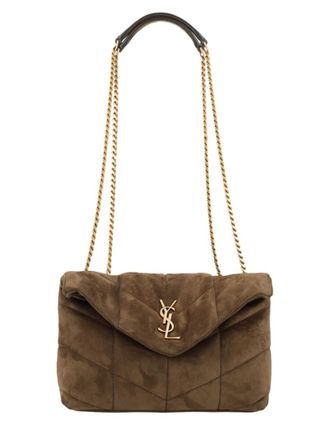 Saint Laurent Light Musk Puffer Small Shoulder Bag