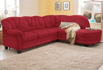 HOME AFFAIRE Ecksofa »Camelita, Landhaus Sofa, 2 Varianten: Recamiere- oder Ottomane, L-Form« wahlweise mit Bettfunktion