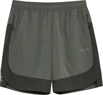 Halo Halo Division Shorts Laufshorts - Unisex | grau/oliv