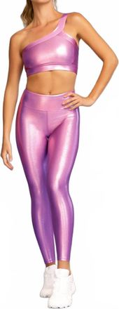 Heroine Sport Stylish One Shoulder Y Bra In Magenta