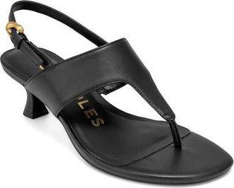 Aerosoles Kora Slingback Sandal in Black Fx Nappa at Nordstrom, Size 5.5