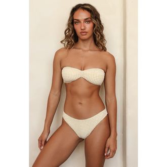 Dippin' Daisy's Swimwear Hudson Bandeau Bikini Top in Latte at Nordstrom, Size X-Large