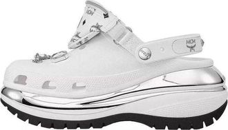 Crocs Mega Crush Clogs White Silver 209357-100