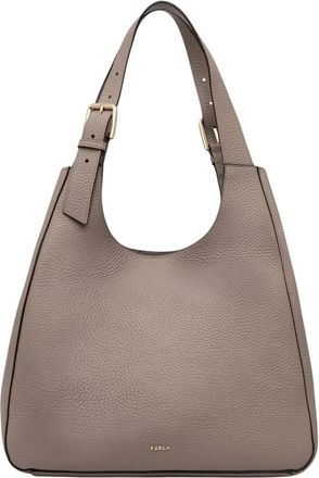 Furla Dora L Tote - Dames - Shoppers - Beige - ONE Size - Leer - Tassen
