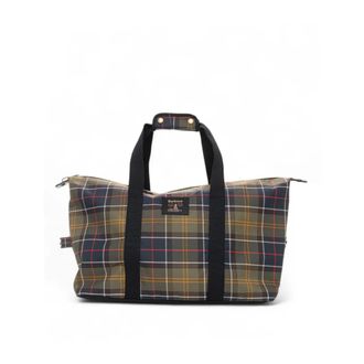 Barbour Weekend Bags, male, Green, Size: ONE SIZE Maxi Tartan Textile Bag with Logo