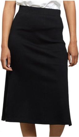 Dedicated Rib Skirt Kvarnvik Jupe f&uuml;r Damen | schwarz