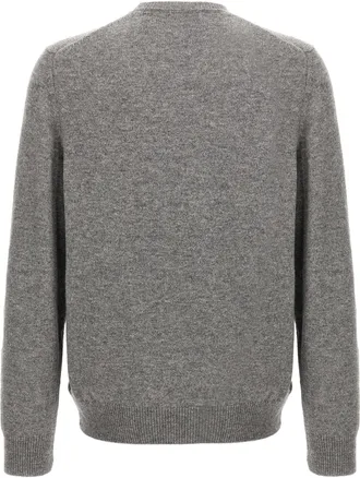 Zanone Virgin Wool Crewneck Sweater - Grey