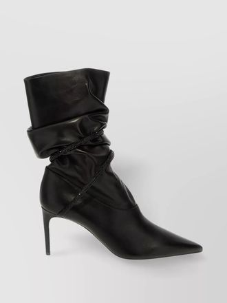 Rene Caovilla crystal nappa ankle boots