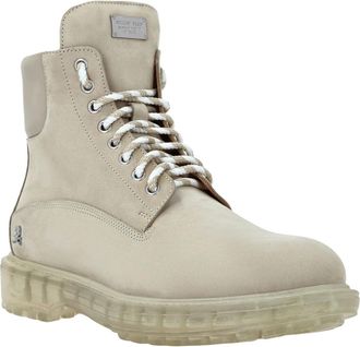Philipp Plein Lace-up Boots - Heren - Veterlaarzen - Beige - 47 EU - Leer - Schoenen