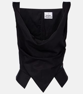 Vivienne Westwood Ginnie draped cotton bustier