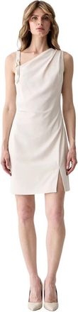 Guess Livia A-lijn Jurk - Dames - Feestkleedjes - Beige - M - Kleedjes