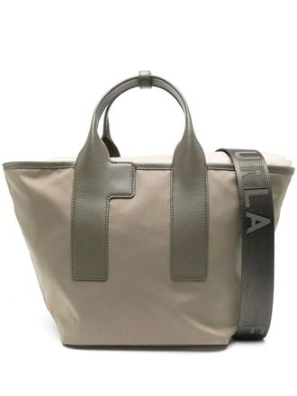 Furla medium Piuma tote bag - women - Nylon - One Size - Green