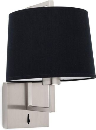 Faro Barcelona Frame Aplique De Pared N&iacute;quel Mate/negra 20170-03