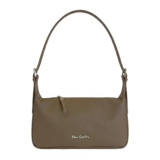 Pierre Cardin Schoudertas - Dames - Tassen - Bruin - Maat: ONE Size Leer