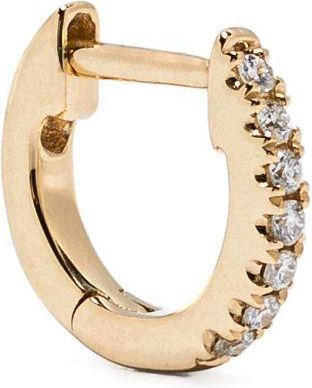 Roxanne First 14K Yellow Gold Teeny-Weenie Huggie Diamond Hoop Earring - Womens - Diamond/14kt Yellow Gold