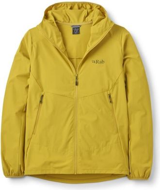RAB Borealis Hoody Softshelljacke f&uuml;r Herren | gelb