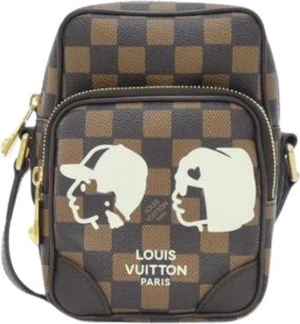 Louis Vuitton Pre-owned Canvas Cross Body Bag - unisex - Vintage Schoudertas - Bruin - ONE Size - Vintage