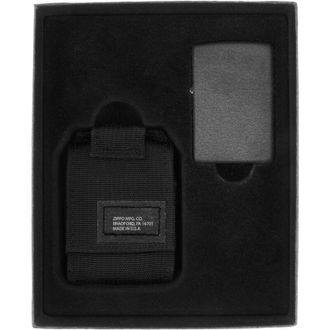 OEM Juego De Encendedores Zippo Con Estuche Negro Crujiente 60005678