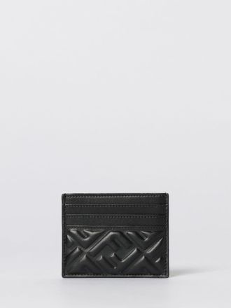 Fendi Portacarte Baguette in pelle di agnello FF Fendi