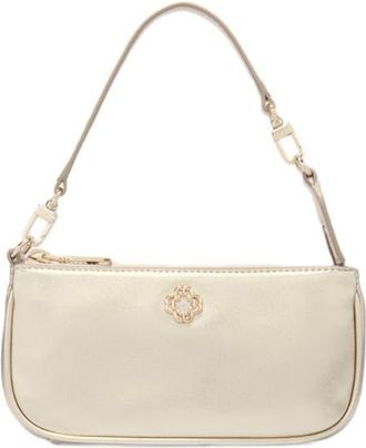 Maje Metallic leather Sarah clutch bag in Gold at Nordstrom, Size Medium