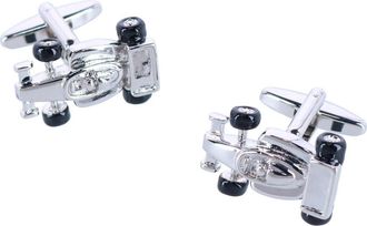 Trafalgar Store Finish Line Racecar Novelty Cufflinks in Silver at Nordstrom