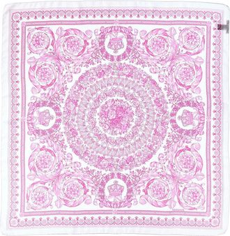 Versace Barocco Print Silk Scarf