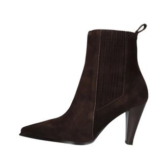 Notre-V Enkellaarsjes - Dames - Schoenen - Bruin - Maat: 36 EU