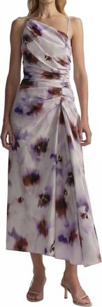 A.L.C. Juno Sleeveless Midi Dress In Lilac Multi