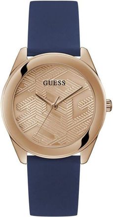 Guess Cubed Quartz Rose Gold Dial Ladies Watch GW0665L2