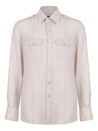 Tom Ford button-down shirt - Neutrals