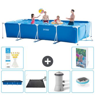 Intex Piscina Con Estructura Rectangular - 450x220x84 Cm - 7-piezas S154